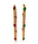 Vintage Italian Ruby Emerald 18 Karat Yellow Gold Link Bracelet Set