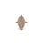 Mid Century French 0.60 Carat Diamond 18 Karat Gold Navette Ring