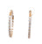 Diamond 14 Karat Yellow Gold Hoops Earrings