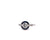 Art Deco Inspired Diamond Sapphire Platinum Engagement Ring