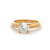 Mid Century French GIA 1.51 Carats Old European Cut Diamond 18k Gold Solitaire Ring