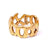 Vintage Tiffany Paloma Picasso Graffiti XO 18 Karat Gold Ring