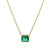 2.08 Carats Emerald 18k Yellow Gold Bezel Set Necklace