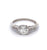 Art Deco GIA 1.49 Carats Old European Cut Diamond Platinum Ring