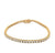 Diamond 14 Karat Yellow Gold Tennis Bracelet