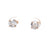 Vintage GIA Old European Cut Diamond 14 Karat Yellow Gold Stud Earrings