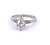 Mid Century French GIA 1.06 Carats Oval Cut Diamond Platinum Ring