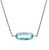 Art Deco Aquamarine Platinum Pendant Necklace