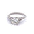 Art Deco GIA 1.31 Carats Old European Cut Diamond Platinum Ring