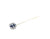 Art Deco French Sapphire Diamond Platinum Stick Pin