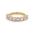 Jack Weir & Sons 2.56 Carats French Cut Diamond 18k Yellow Gold Half Eternity Band