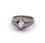 Art Deco French Old Mine Cut Diamond Platinum Ring
