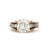 Victorian GIA 1.77 Carats Old European Cut Diamond 18k Rose Gold Silver Ring