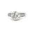 Art Deco GIA 2.07 Carats Old European Cut Diamond Platinum Ring