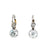 Antique Inspired 2.75 Carats Diamond Platinum 18k Yellow Gold Drop Earrings