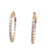 Diamond 14 Karat Yellow Gold Hoops Earrings