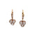 Antique Diamond 18 Karat Yellow Gold Drop Earrings