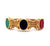 Vintage 18 Karat Yellow Gold Intaglio Hinged Bracelet