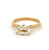 Vintage French GIA 1.51 Carats Cushion Cut Diamond 18k Yellow Gold Solitaire Ring