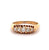 Edwardian English Diamond 18k Yellow Gold Five Stone Ring