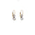 Antique Inspired 1.07 Carat Diamond Platinum 18 Karat Yellow Gold Drop Earrings