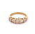 Vintage Baguette Diamond 14 Karat Yellow Gold Ring