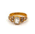 Victorian GIA 1.50 Carats Cushion Cut Diamond 18k Yellow Gold Ring