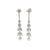 Art Deco Inspired 0.60 Carat Old Mine Cut Diamond Platinum Chandelier Dangle Earrings