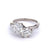 Mid Century French GIA 1.47 & 1.38 Carat Diamond Platinum Toi et Moi Ring