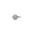 Art Deco Inspired Old European Cut Diamond Sapphire Platinum Halo Ring