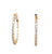 Diamond 14 Karat Yellow Gold Hoop Earrings