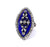 Georgian Diamond Enamel 18 Karat Gold Silver Ring