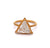 GIA 2.45 Carats Triangular Step Cut Diamond 18k Yellow Gold Solitaire Ring