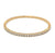 Diamond 14 Karat Yellow Gold Bangle Bracelet