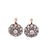 Antique Inspired Diamond Cluster Drop Earrings