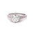Edwardian GIA 1.52 Carats Old European Cut Diamond Platinum Filigree Ring