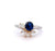 Vintage GIA 1.01 Carats Cambodian Sapphire Diamond Platinum Ring