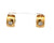 Vintage Diamond 18k Yellow Gold Huggie Earrings