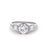 Mid Century GIA 1.13 Carats Round Brilliant Cut Diamond Platinum Ring