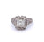 Art Deco GIA 1.50 Carats Asscher Cut Diamond Platinum Ring