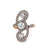 Belle Époque GIA 0.93 Carats Old European Cut Diamond 18k Platinum Dinner Ring