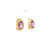 Antique Amethyst Diamond 18 Karat Yellow Gold Clip On Earrings