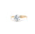 Mid Century 1.00 Carat Round Brilliant Cut 14 Karat Yellow Gold Solitaire Ring