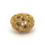 Vintage French Gemstone 18k Yellow Gold Bouquet Dome Ring