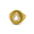 GIA 2.04 Carats Shield Cut Diamond 20 Karat Yellow Gold Signet Ring