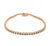 Diamond 14 Karat Yellow Gold Tennis Bracelet