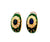 Vintage Fabergé Sapphire Diamond Green Guilloche Enamel Ear Clips Earrings