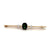 Mid Century 2.30 Carats Green Sapphire Diamond 18 Karat Yellow Gold Bar Brooch