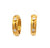 Vintage Tiffany & Co. Italy Diamond 18 Karat Yellow Gold Hoop Earrings