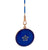 Edwardian Diamond Royal Blue Guilloche Enamel 14k Yellow Gold Locket and Chain Necklace
